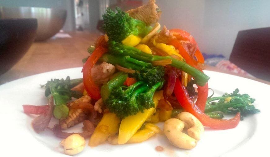Mega-Healthy Carb-Free 'Rainbow' Stir Fry' recipe