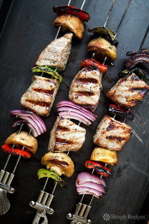 Grilled Tuna Kebabs recipe