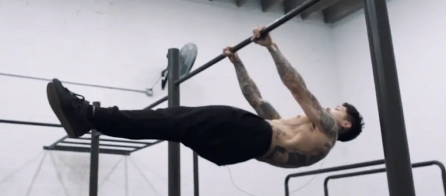 Front Lever - A complete list of Calisthenics exercises. Image via Thenx.com