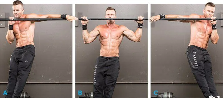 Archer pull ups - A complete list of Calisthenics exercises. Image credit: Bodybuilding.com.