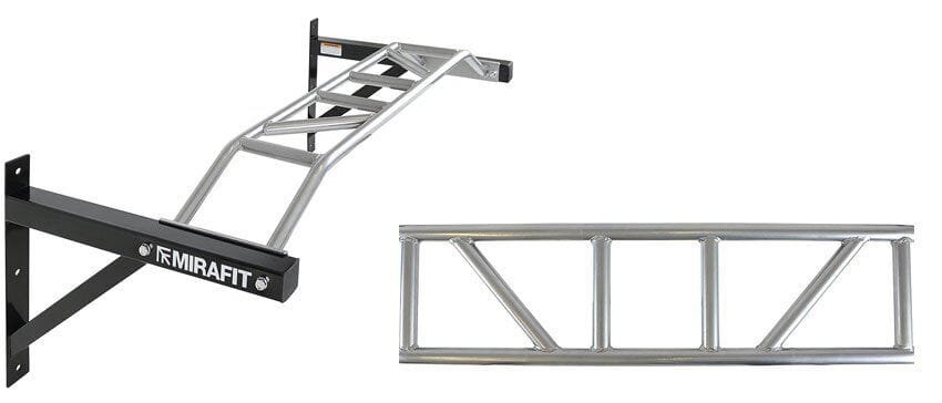 Mirafit Heavy Duty Multi Grip Wall Mounted Pull Up Bar