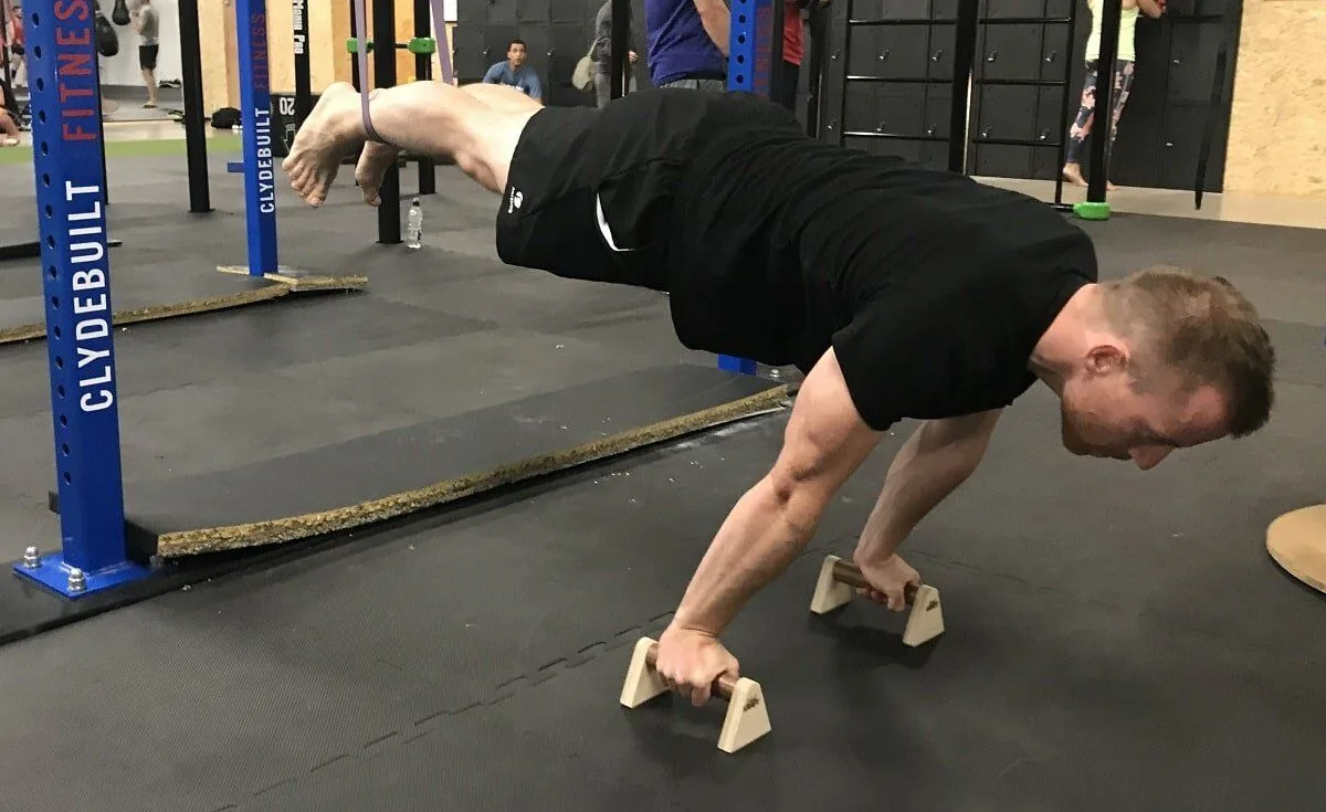 Calisthenics Planche on EDELKRAFT Push-Up Handles