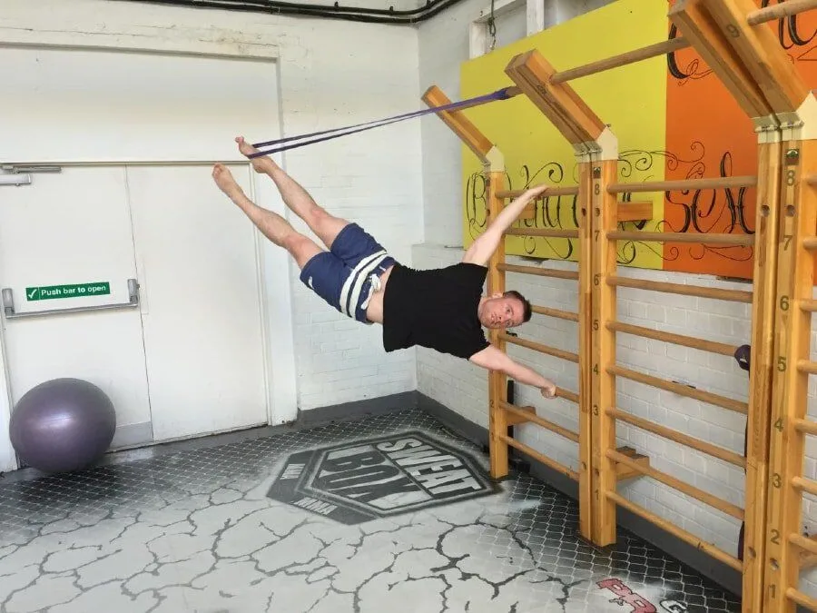 Resistance Band Human Flag 2 of 3