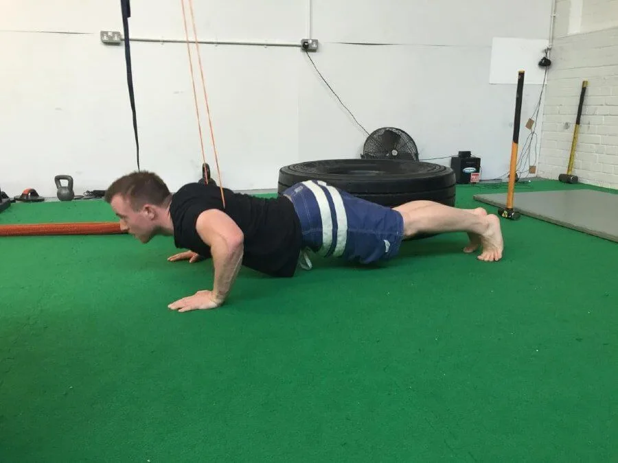 Resistance Band Push-Ups 2 of 2