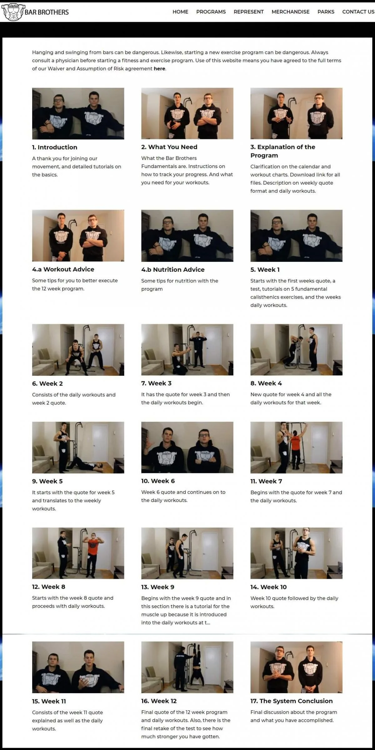 The Bar Brothers System Landing Page