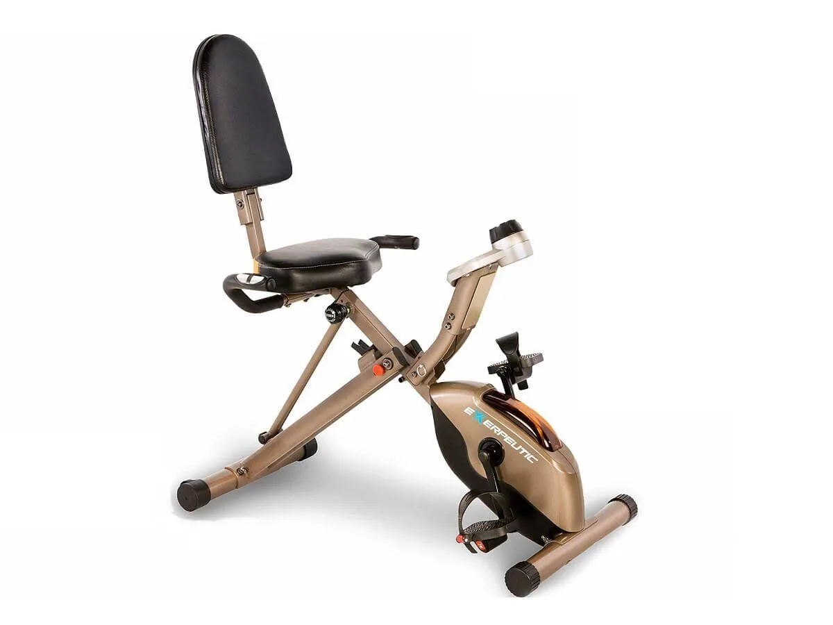 Exerpeutic GOLD 525XLR Folding Recumbent Exercise Bike