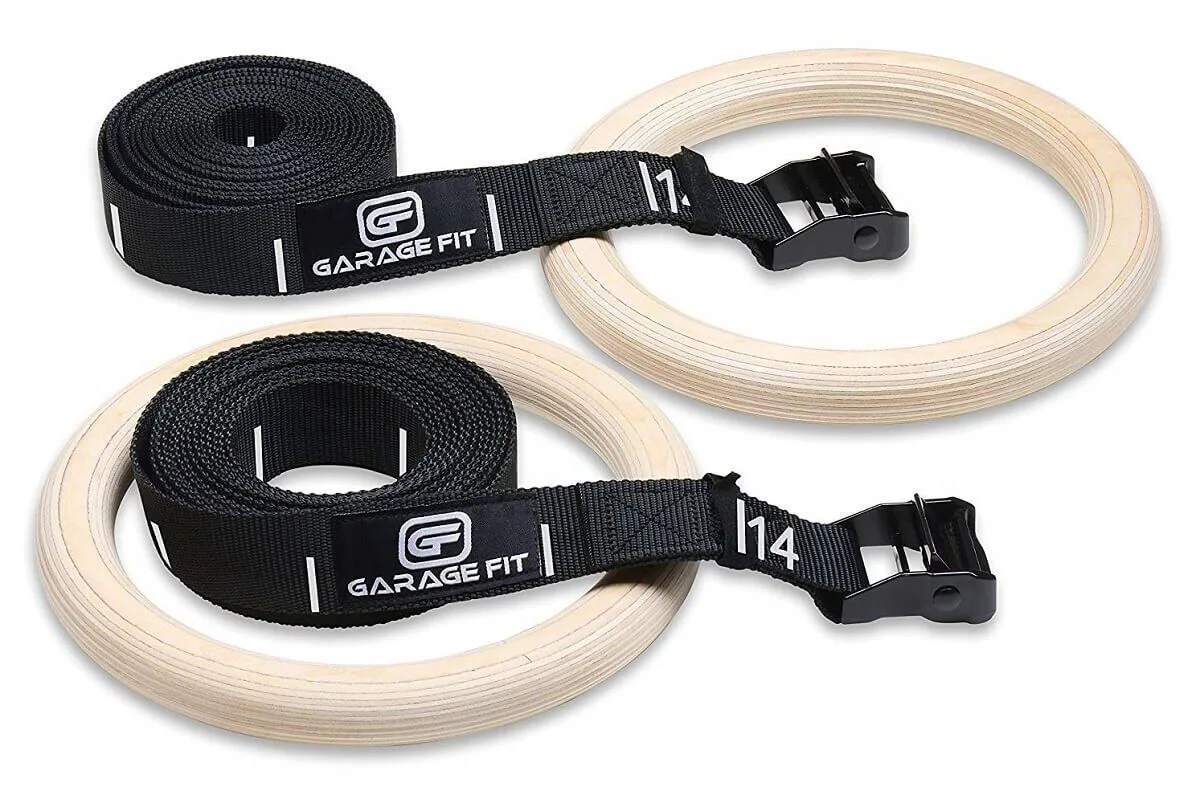 #4 Wooden Gymnastic Rings by Garage Fit