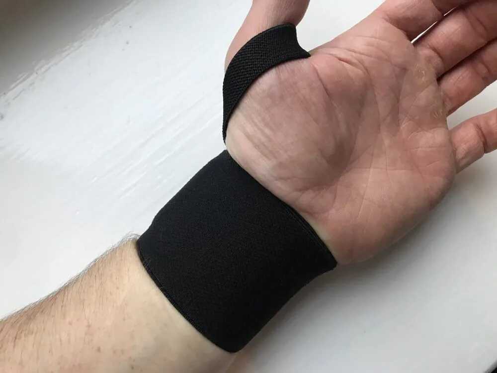Pullup & Dip wrist wraps - underside view