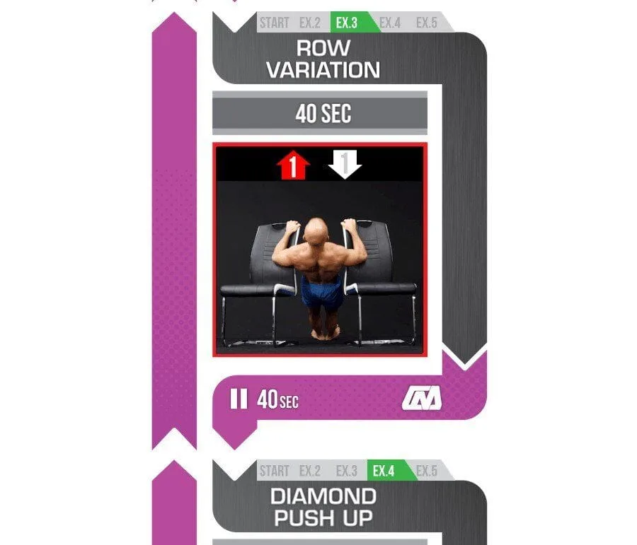 Cali Move exercise example - Row Variation