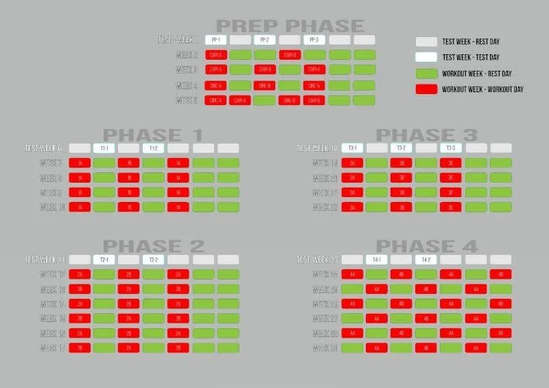 Body Transformation Basics program schedule