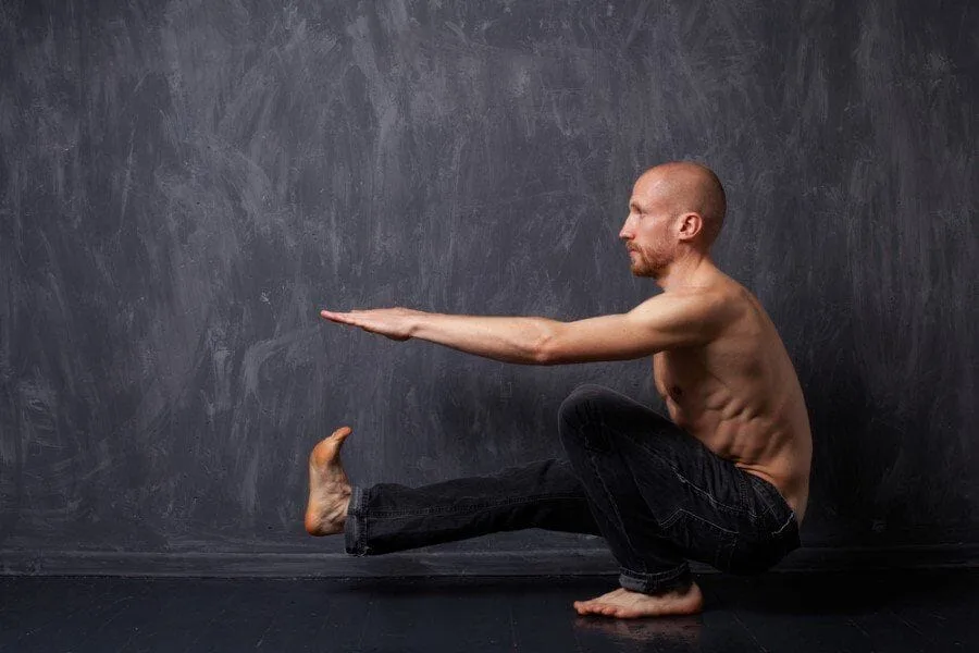 Man performing Pistol Squat exercise